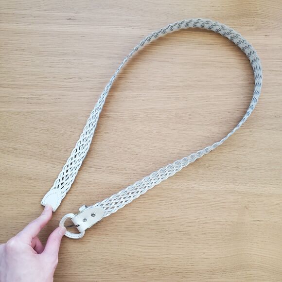 Vintage White Woven Belt - Picture 8 of 11